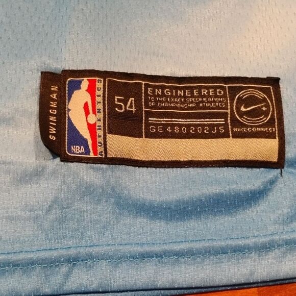 Nike Blue and Red Retro Basketball Jersey - Picture 2 of 5